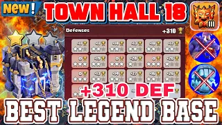 BEST TH18 PRO LEGEND WAR BASES WITH COPY LINKS TH18 ANTI EVERYTHING TOP-10 TH18 ANTI 3 BASE