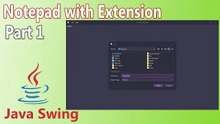 Java - How to Make Notepad With Extension Part