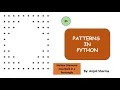 Hollow Diamond Inscribed in a Rectangle Patterns in Python Python Lectures