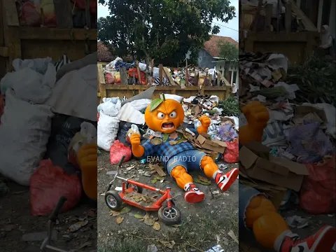 Udin TABRAK bak SAMPAH‼️💥🛴 #ai #skuter #animasi