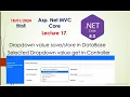 MVC Core 8 0 Get and Save Selected Dropdown Value in DataBase Hindi