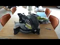 Ryobi One 18V Cordless 7 Compound Miter Saw Unboxing and Assembly