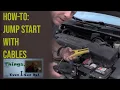 Jump Starting Your Car with Jumper Cables For Beginners