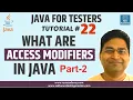 Java for Testers - Access Modifiers in Java with Example