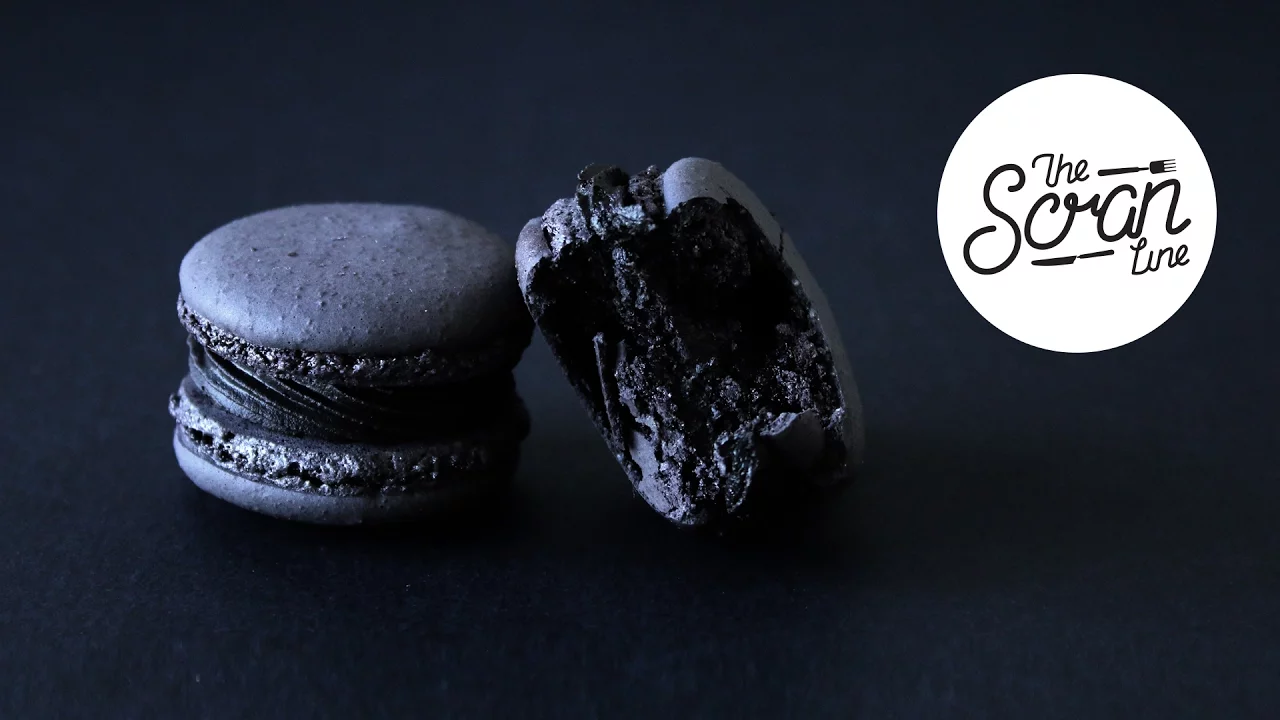 BLACK TRUFFLE MACARONS - The Scran Line