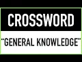 Crossword Puzzles with Answers General Knowledge Trivia Questions