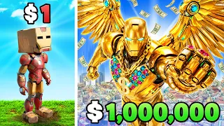 $1 to $1,000,000 IRON MAN In GTA 5!
