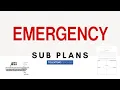 FREE Emergency Sub Plans
