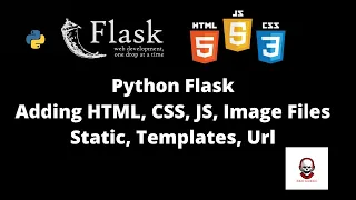 Python Flask Adding Html Javascript CSS files in Flask Application static templates urls