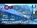 Paris to Milan on TGV Inoui Glide Through the Snowy Alps on a High-Speed Train Ride