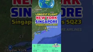 New York to Singapore Flight The Longest Non-Stop Flight in the World Singapore Airlines SQ23