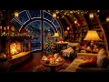 Download Lagu Cozy Winter Cabin Ambience ❄️⛄ Elegant November Night Jazz \u0026 Crackling Fire Sounds for Unwind, Sleep
