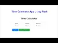 Time Calculator App using Flask in Telugu Flask Tutorials in Telugu Python Web Development