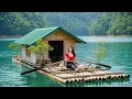 TIMELAPSE - Build A Bamboo Raft House To Catch Fish In 30 Days | From Start to Finish