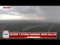 Severe Storm Brings Large Hail Gusty Winds Rain To Dallas Texas Area