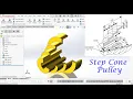 Step Cone Pully make in Solidworks Step Cone Pully Pully Drive SolidWorks Tutorial
