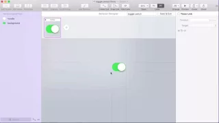 Design a simple toggle switch behavior