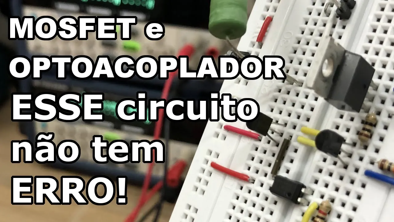 ACIONANDO MOSFET COM ACOPLADOR ÓPTICO