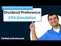 Dividend Preference Book Value Per Share Preferred Dividend Intermediate Accounting CPA Exam
