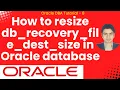 How to resize db - recovery