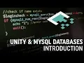 Unity MySQL Databases Introduction