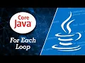 Learn Core Java in Hindi For Each Loop