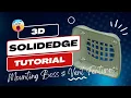 Modelling Mounting Boss and Vent Features Solid Edge 2023 Tutorial