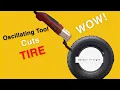 Oscillating Tool CUTTING TIRES-Cheap Harbor Freight oscillating tool