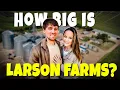 Who are the members of Larson Farms family Where is Larson Farm Located