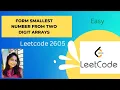 2605 Form Smallest Number From Two Digit Arrays In Java Leetcode Easy Way