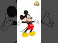 Learn to Draw Disney s Mickey Mouse - Drawing and Coloring Tutorial for Kids