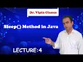 Java sleep method Sleep Method in Java CS Teachers Dr Vipin Classes