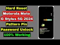 Hard Reset Motorola Moto G Stylus 5G 2024 Motorola Moto G Stylus 2024 Pattern Pin Password Unlock