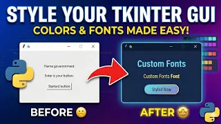 Style Your GUI with Colors Fonts in Tkinter M4EP6