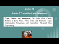 Lecture 13 Types Objects and Namespaces Ch-3