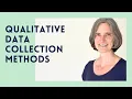 Qualitative data collection methods