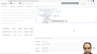 Leetcode 203 Remove Linked List elements Recursive and iterative solution