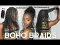 OBSESSED Only Human Hair Boho Braids Tutorial Lightweight Knotless Braids YWIGS