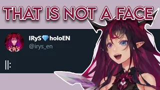 IRyS explains her first tweet was not a face