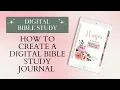 How to Create a Digital Bible Study Journal in Canva