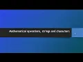 introduction to Java Mathematical operations strings and characters