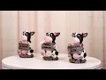 Ebros Farm Bovine Cow Sisters Figurine Set of 4 Holding Funny Signs