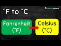 Conversion of Fahrenheit to Celsius - F to C