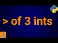 Write A Python Program To Accept Three Integers From User And Print The Largest Of The Three