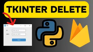 Realtime Database Tkinter GUI APP Delete Data - Firebase with Python Lesson 12