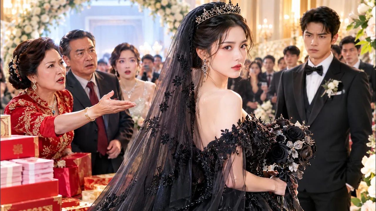 結婚式は大勢の注目を集めていた。花嫁は黒いベールをまとって鮮やかに現れた。義理の家族から法外な結納金を要求された彼女はつ