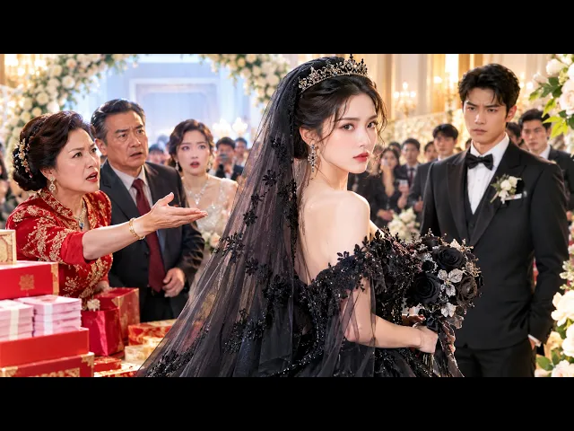 結婚式は大勢の注目を集めていた。花嫁は黒いベールをまとって鮮やかに現れた。義理の家族から法外な結納金を要求された彼女はつ