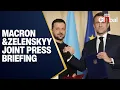 LIVE: Macron, Zelenskyy Joint Statement