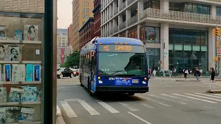 NYCT Bus 2021 Nova Bus LFS HEV 9761 on the M1 LIMITED at Lafayette Street East Houston Street