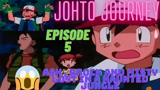 ash brock and misty lost in a haunted jungle ash meets hoot hoot johto journey ep 5 hindi 